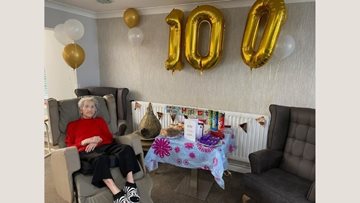 100th birthday celebrations at Dartford care home